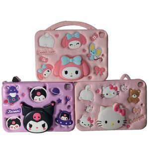 3 Lot Cartoon Kitty Cover Case for iPad 10.2 MONHEHOYSY Cute Soft Silicone
